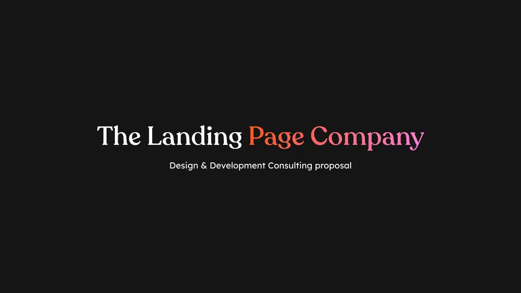 The Landing Page Company
