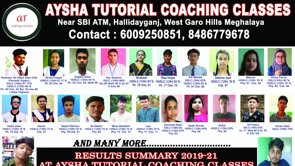 Aysha Tutorial Coaching Classes
