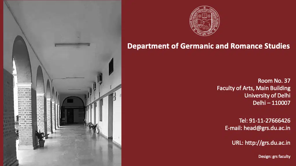 GRS,FACULTY OF ARTS,north campus