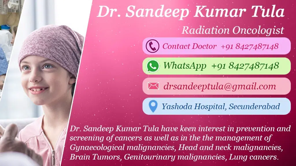 Dr.Tula sandeep kumar - Best Radiation Oncologist in Hyderabad
