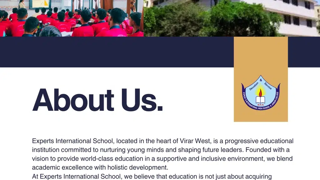 Expert's International High School and Junior College