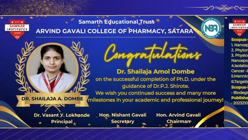Arvind Gavali College of Pharmacy Satara