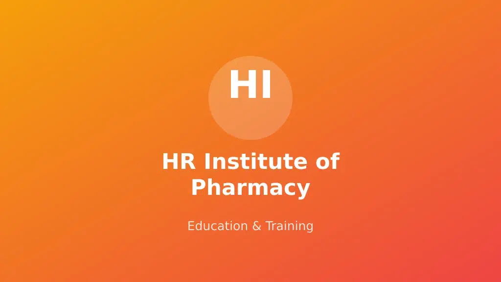 HR Institute of Pharmacy