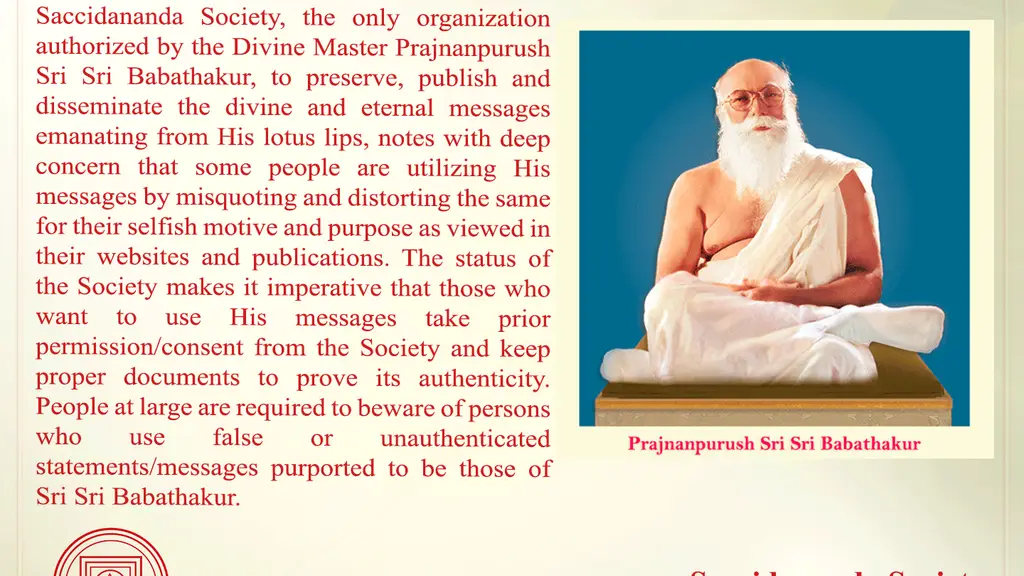 Followers of Prajnanpurush Sri Sri Babathakur