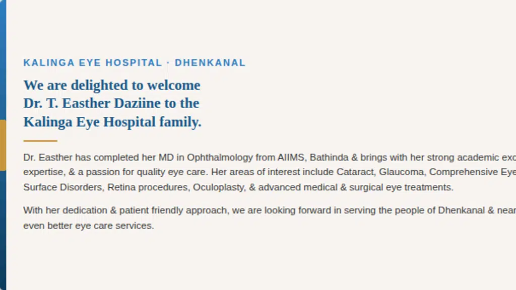 Kalinga Eye Hospital & Research Centre