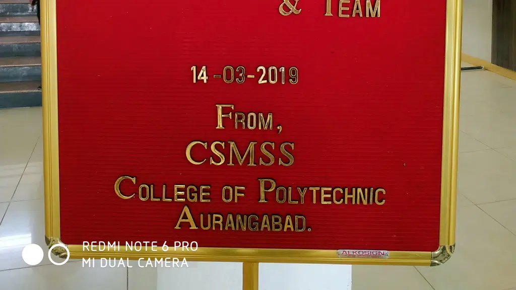 CSMS Sansthas College of Polytechnic, Aurangabad(MS)