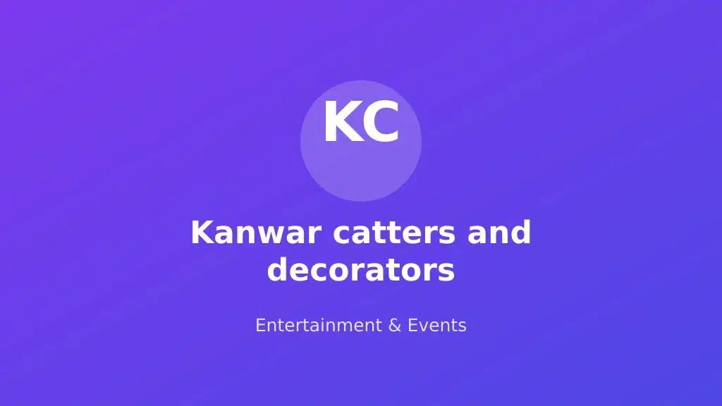 Kanwar catters and decorators