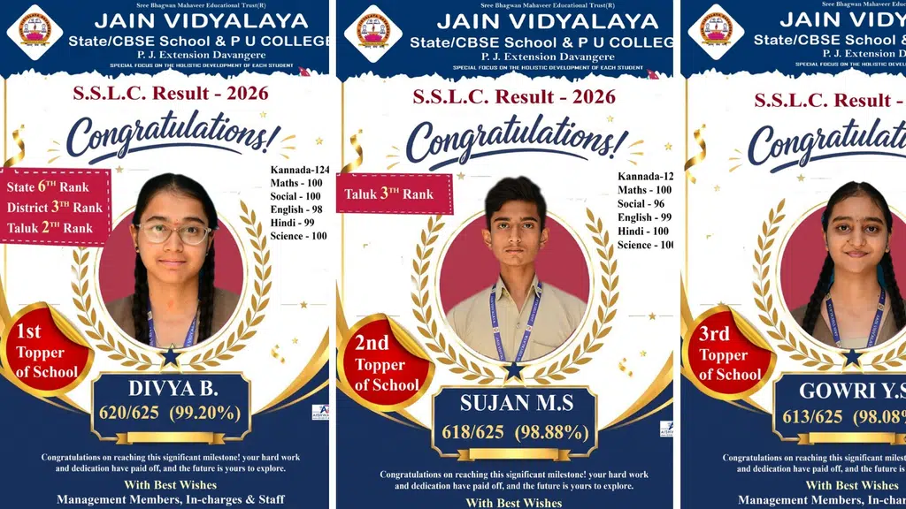 Jain Vidyalaya PU college and School state and CBSE