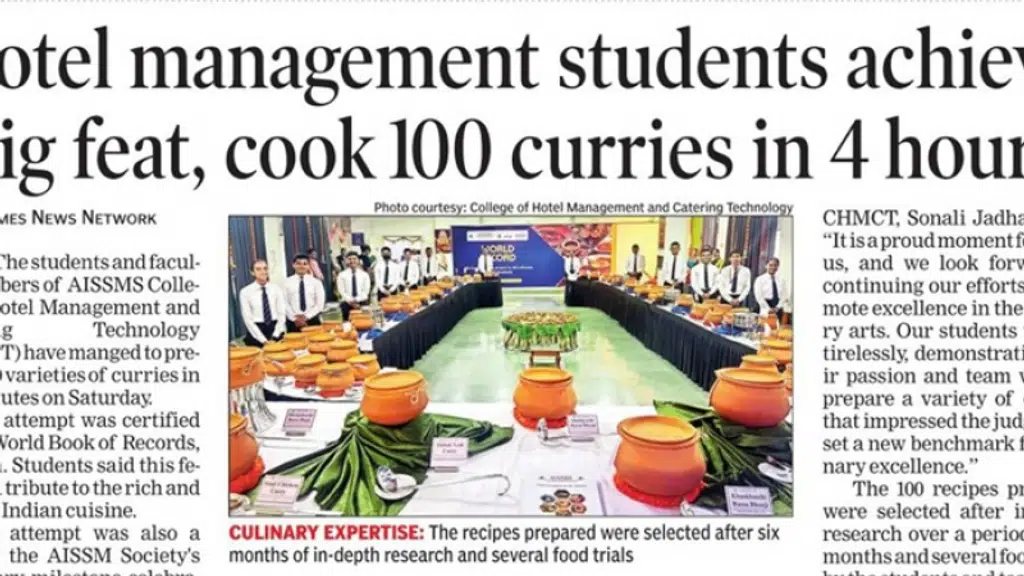AISSMS College of Hotel Management and Catering Technology