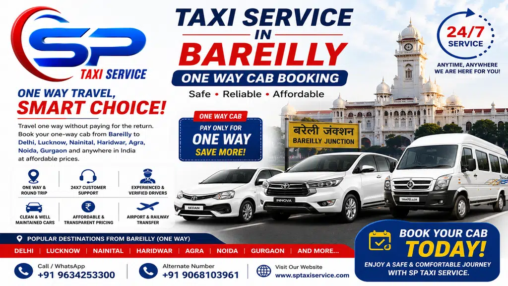 Radio Taxi Bareilly Airport Taxi