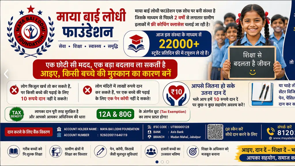 Maya Bai Lodhi Foundation Women Empowerment