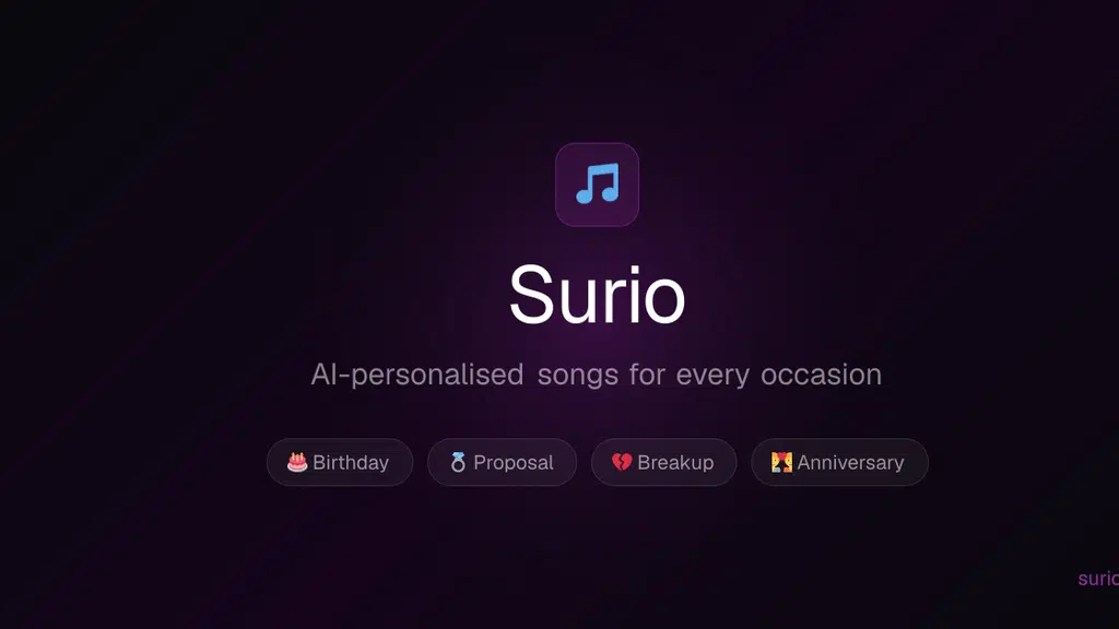 Surio-AI personalized Song
