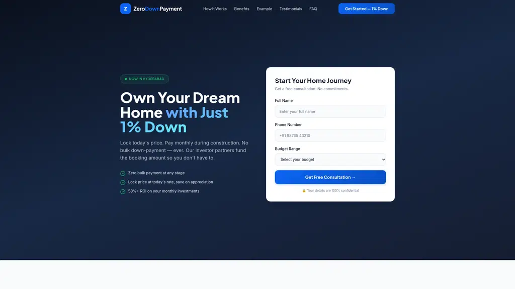 Zero DownPayment Homes