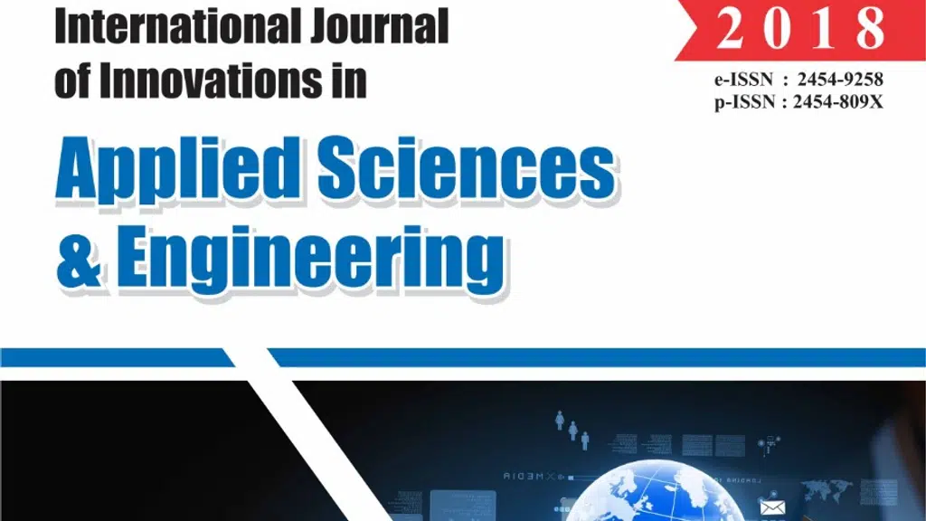 International Journal of Innovations in Applied Sciences & Engineering