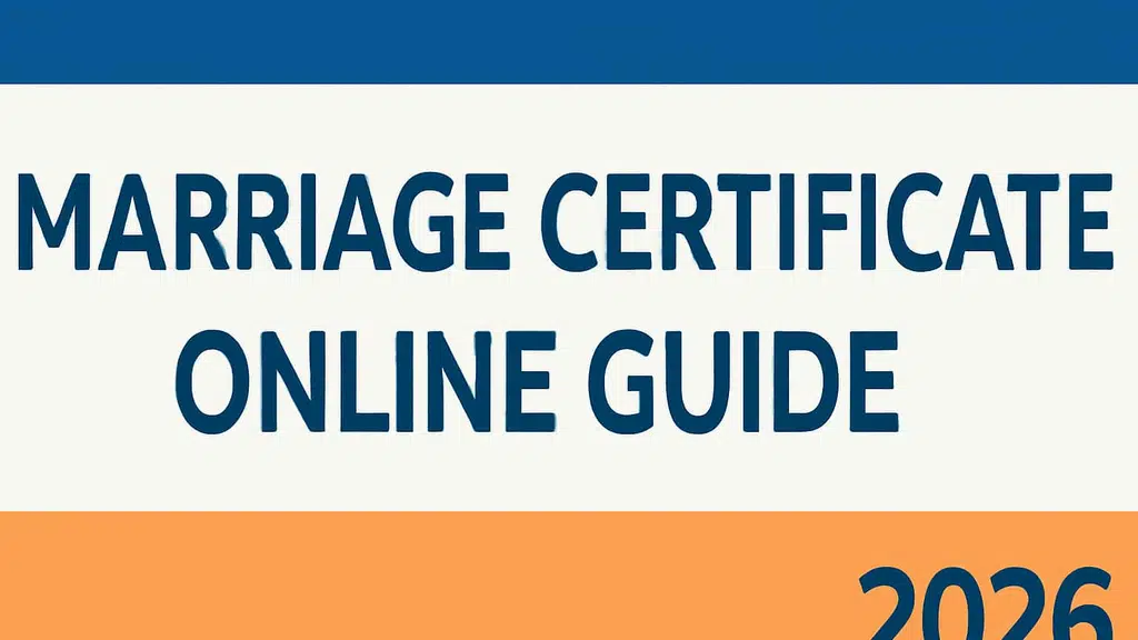 Marriage Certificate Online Services