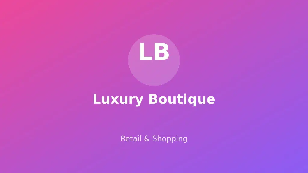 Luxury Boutique