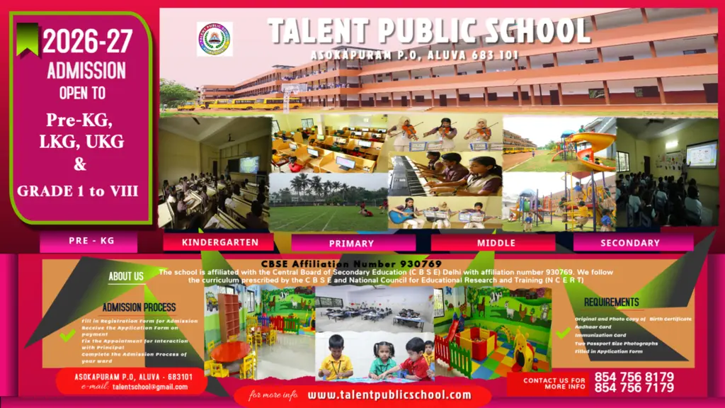 Talent Public School, Asokapuram, Aluva