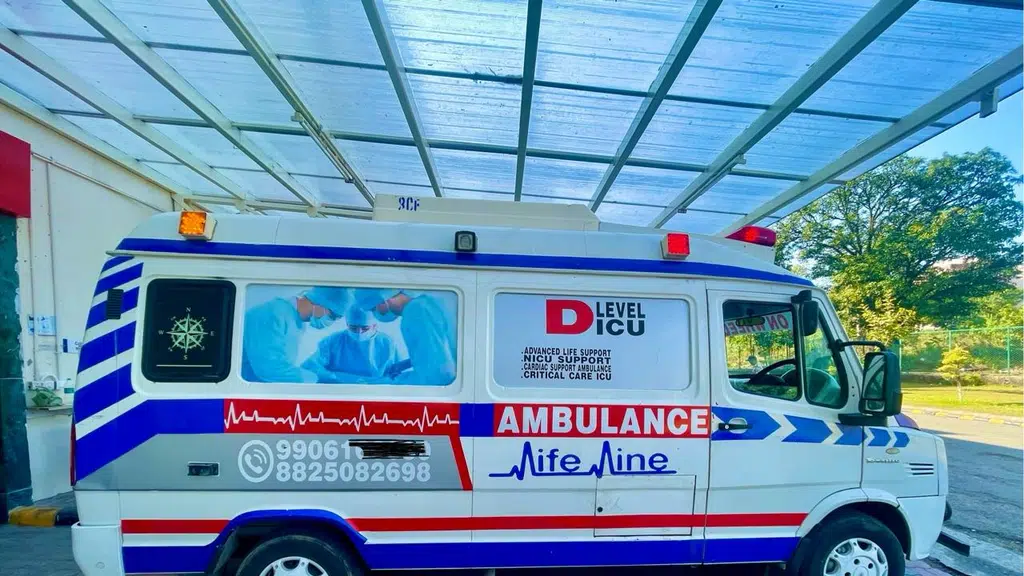 SHAH Critical care ventilator Ambulance Services Jammu