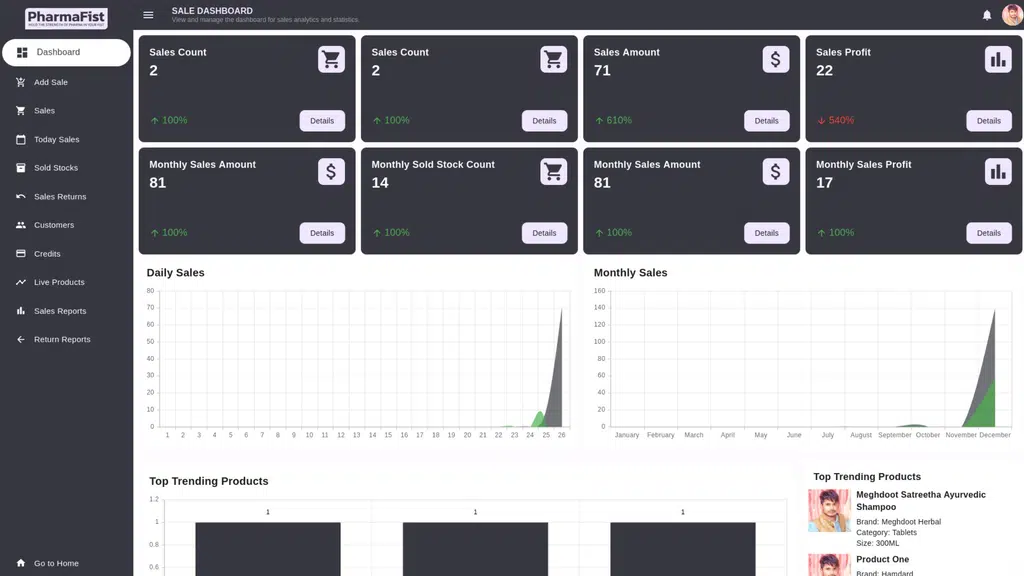 PharmaFist - Pharmacy Billing and Inventory Management Software
