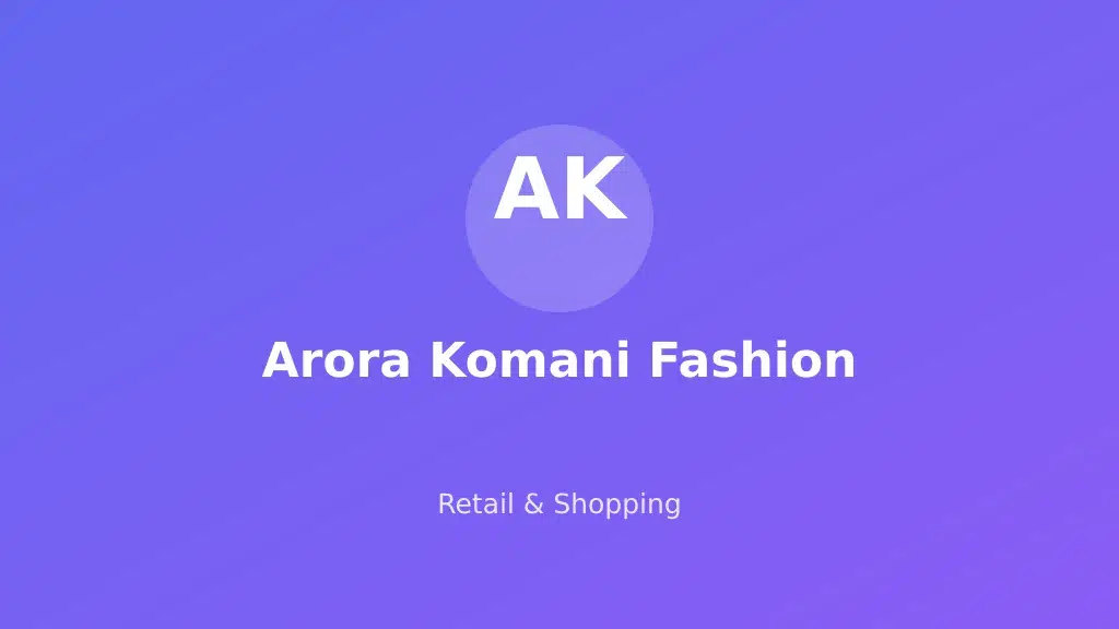 Arora Komani Fashion