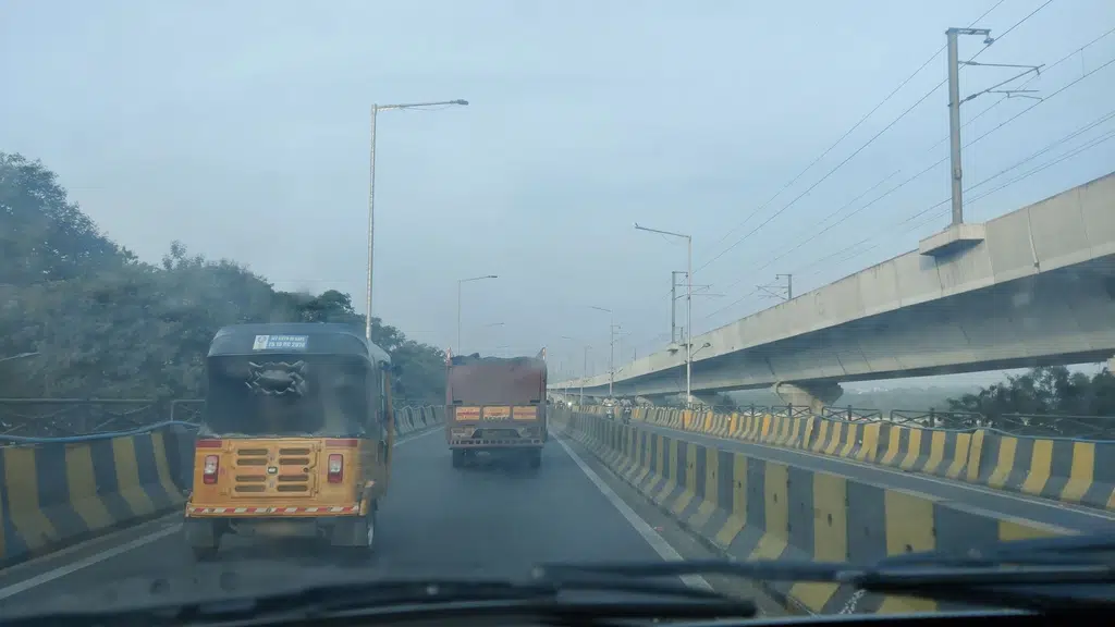 Middle of Hyderabad Traffic