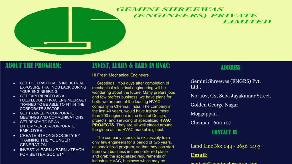 Gemini Shreewas (Engineers) Private Limited