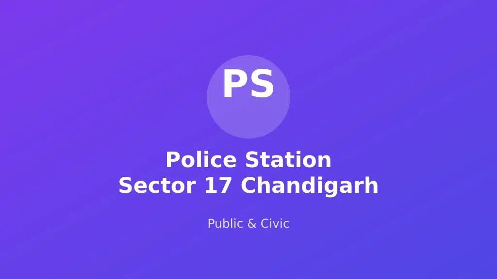 Police Station Sector 17 Chandigarh