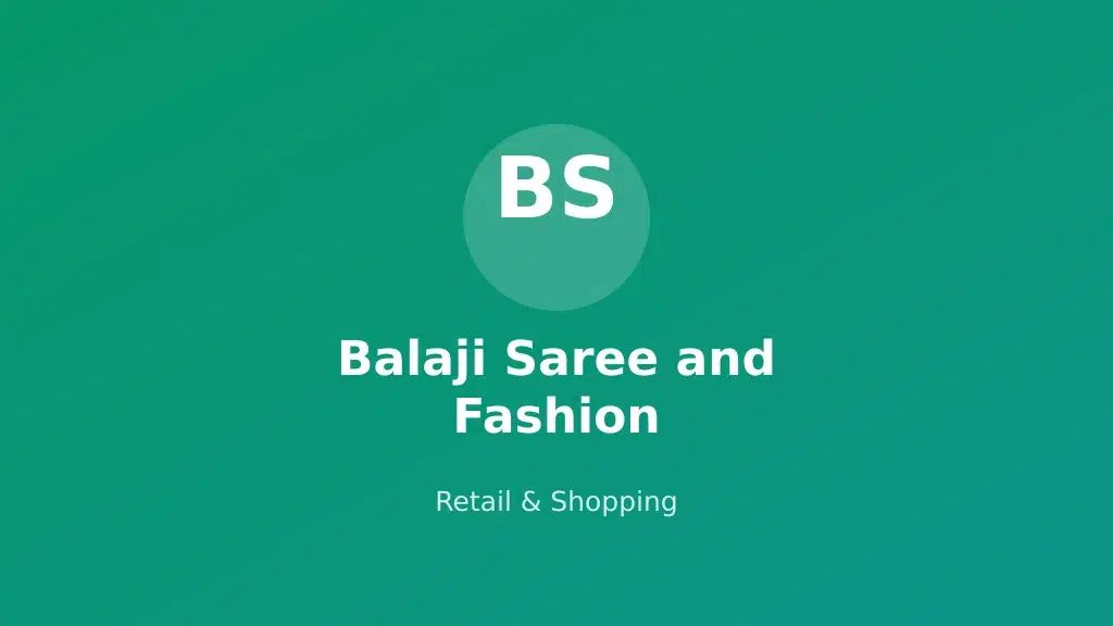 Balaji Saree and Fashion