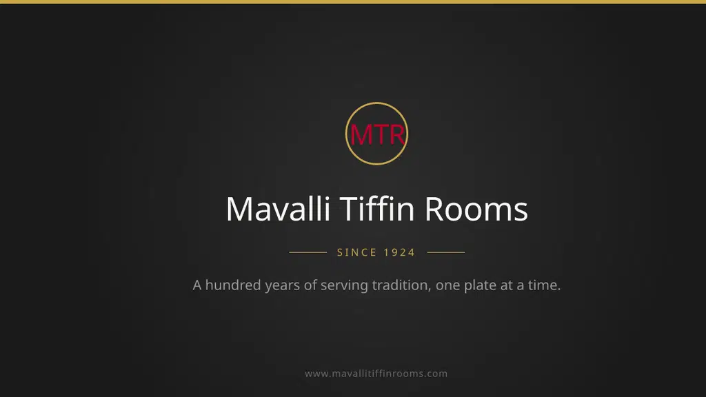 Mavalli Tiffin Room