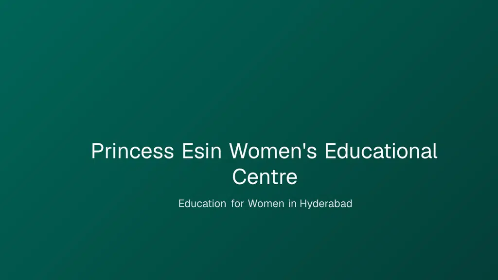 Princess Esin Women's Educational Centre