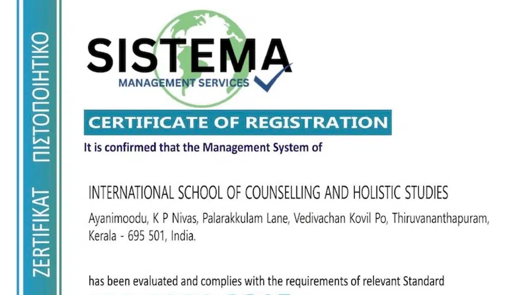 International School of Counselling And Holistic Studies - ISCHS
