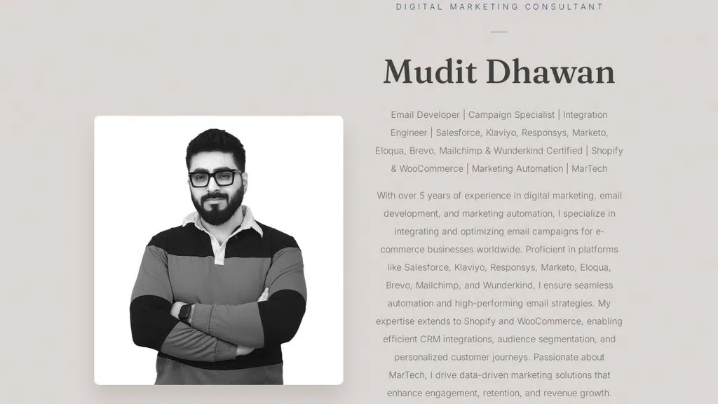 Digital Marketing Consultant Gurgaon | Mudit Dhawan