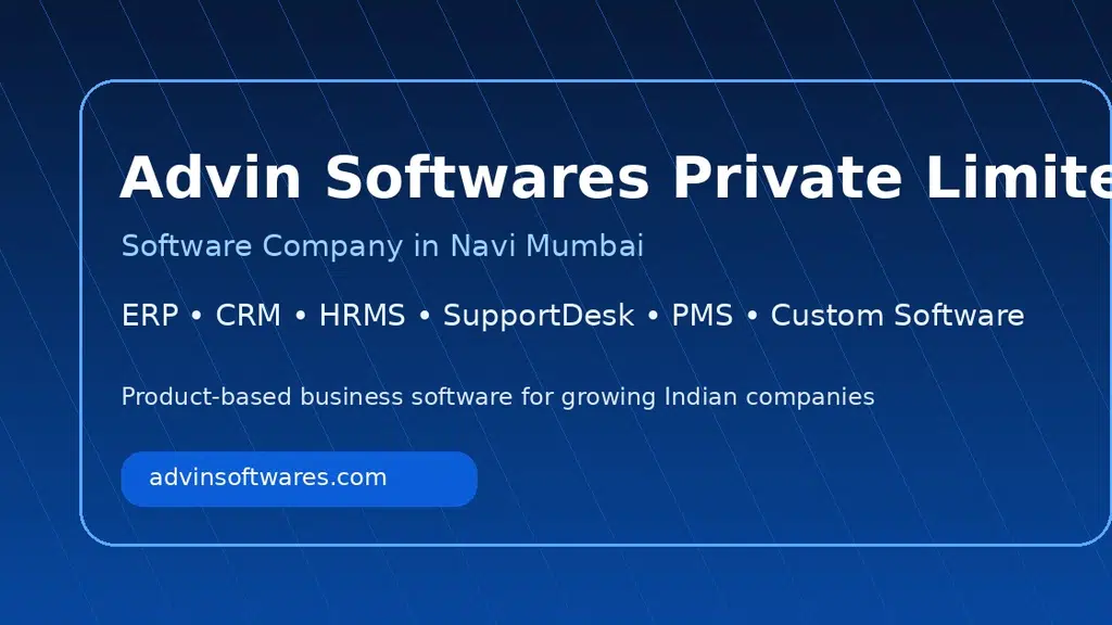 Advin Softwares Pvt Ltd
