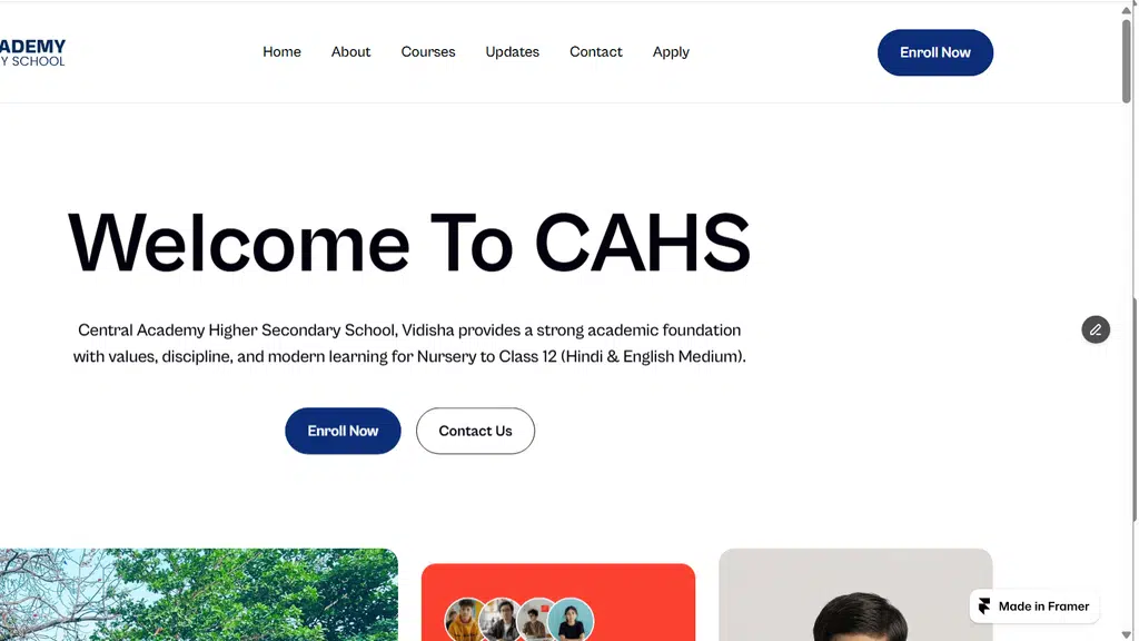Central Academy Higher Secondary School Vidisha