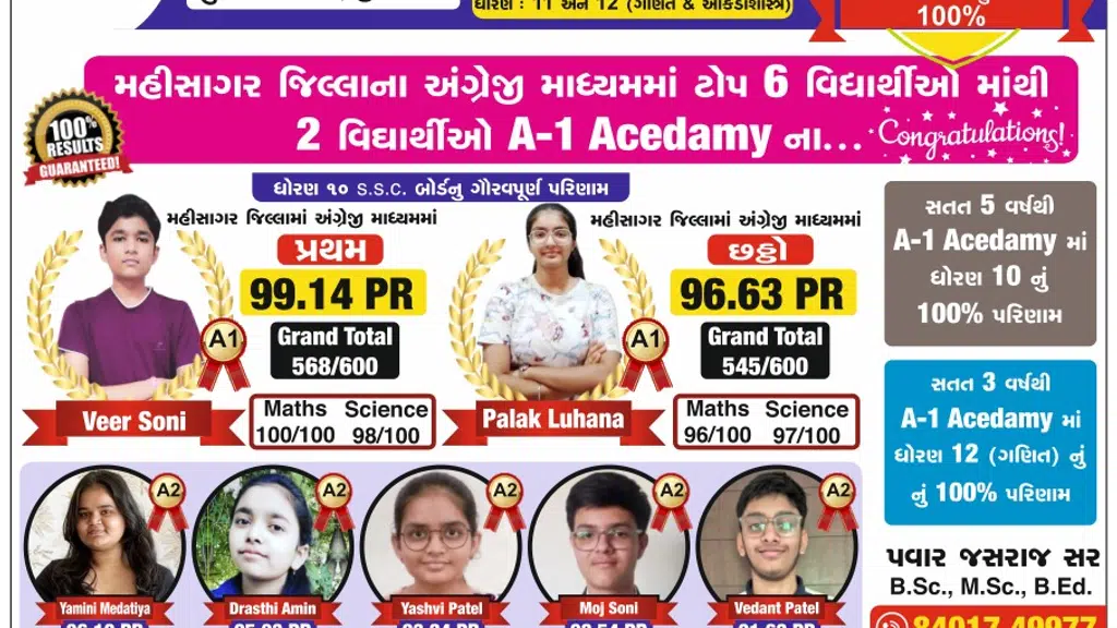 A-1 Academy , Lunawada