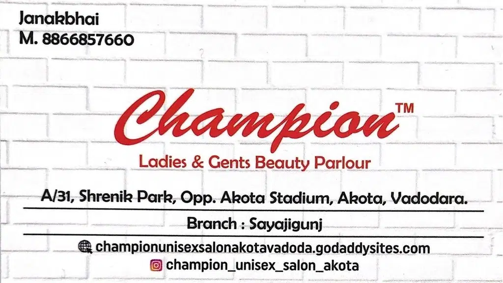 Champion Unisex Salon Akota