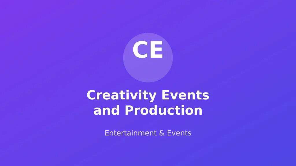 Creativity Events and Production