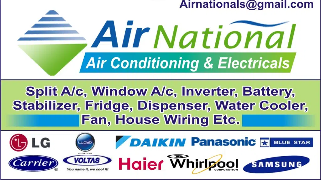 Air national ( Air conditioning & all type Electricals in Dehradun