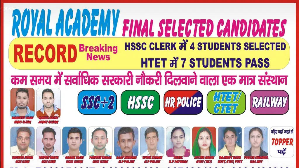 Royal Academy Of Competition  Naraingarh