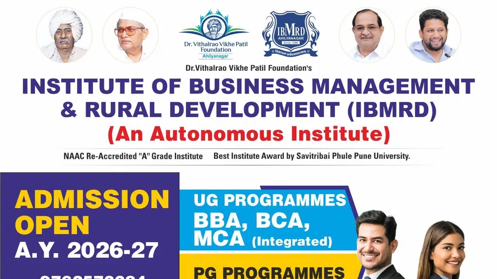 Padmashree Dr. Vithalrao Viikhe Patil Foundation's IBMRD, Ahmednagar