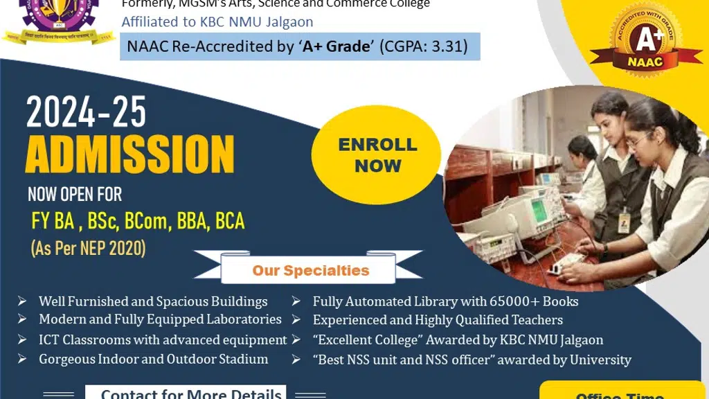 MGSM Arts Science & Commerce College, Chopda, Dist-Jalgaon, Maharashtra