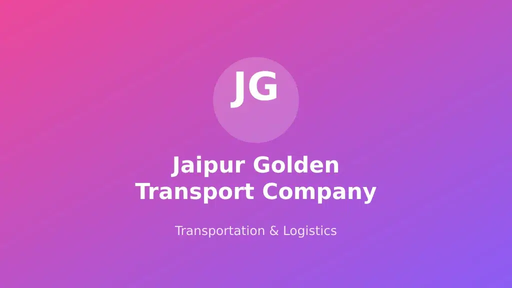 Jaipur Golden Transport Company