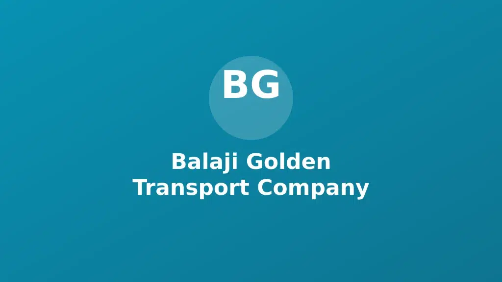 Balaji Golden Transport Company