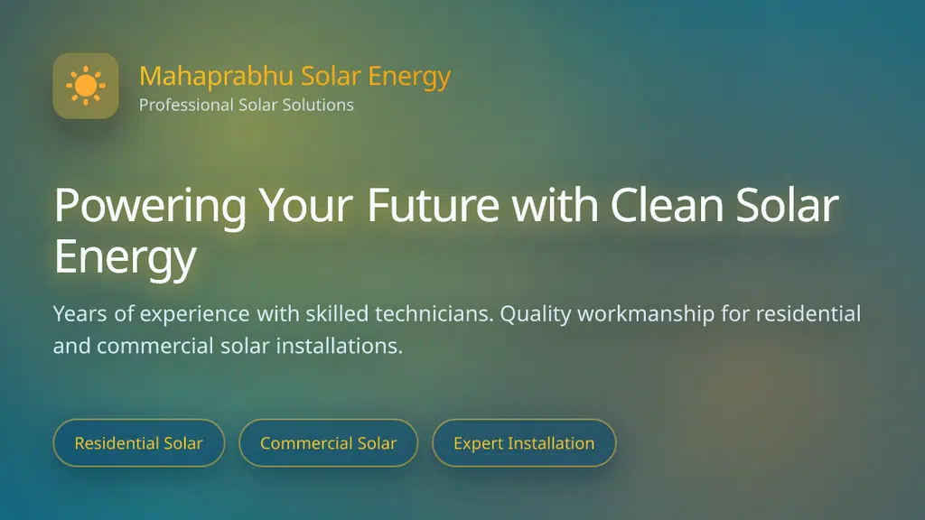 Mahaprabhu Solar Energy Pvt Ltd