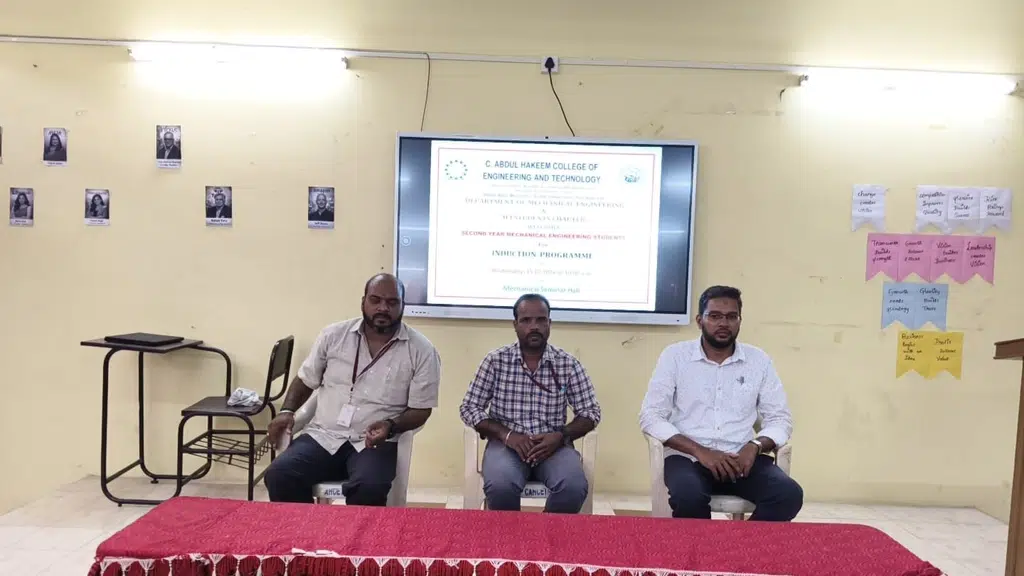 C Abdul Hakeem College of Engineering and Technology