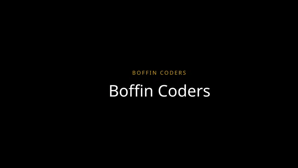 Boffin Coders Private Limited