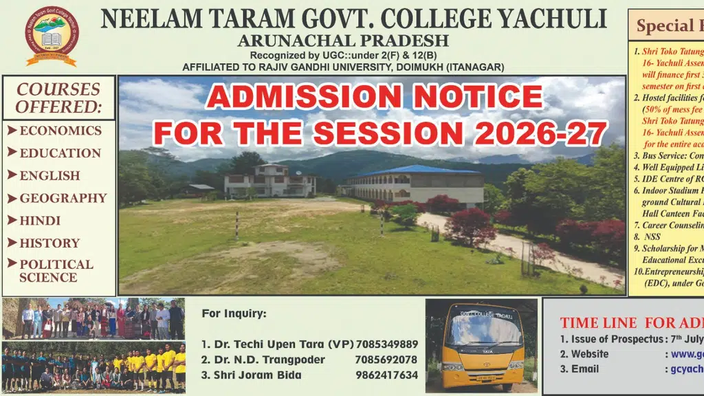 Neelam Taram Government College Yachuli