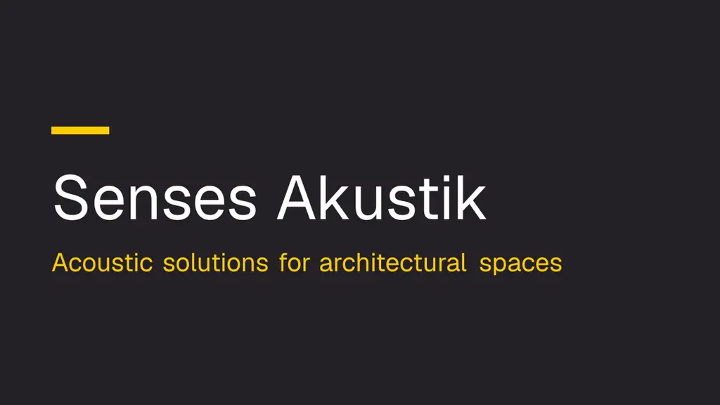 Senses Akustik Private Limited